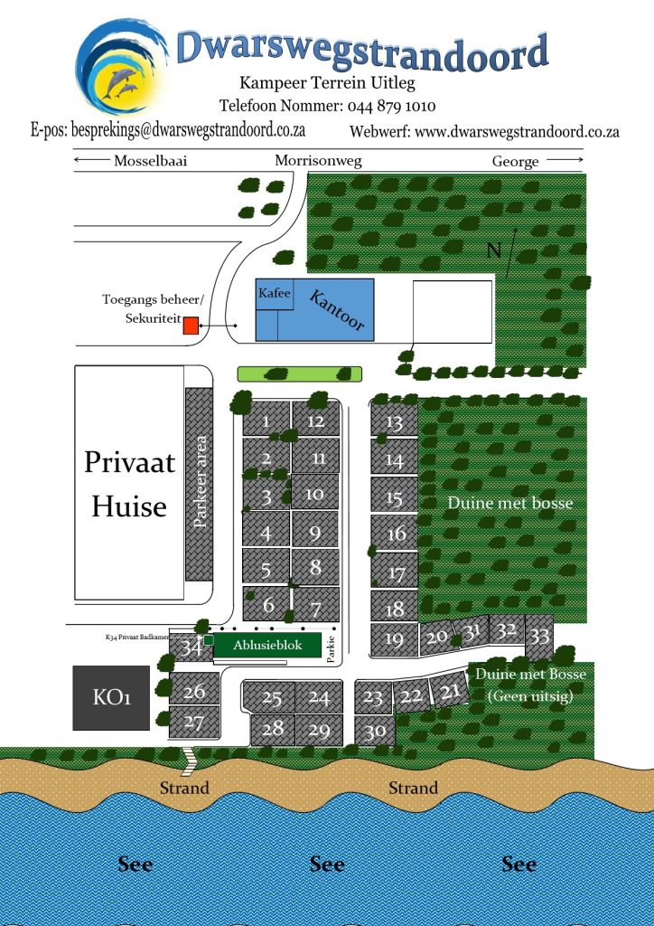 Dwarswegstrandoord Kampeer Uitleg